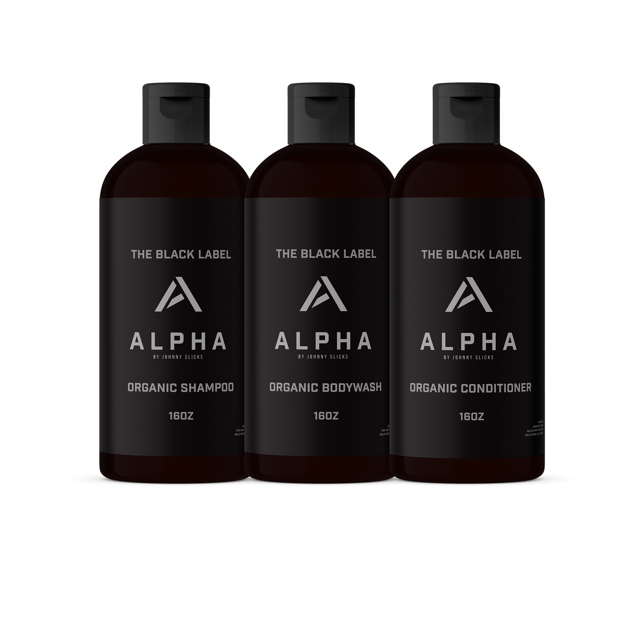 Black Label Shower Set